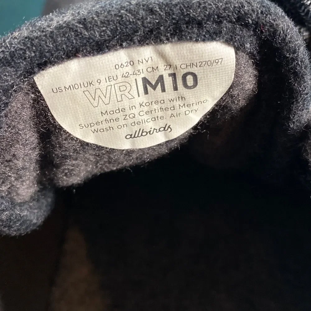 Size 10 - Men’s Allbirds Black shoes